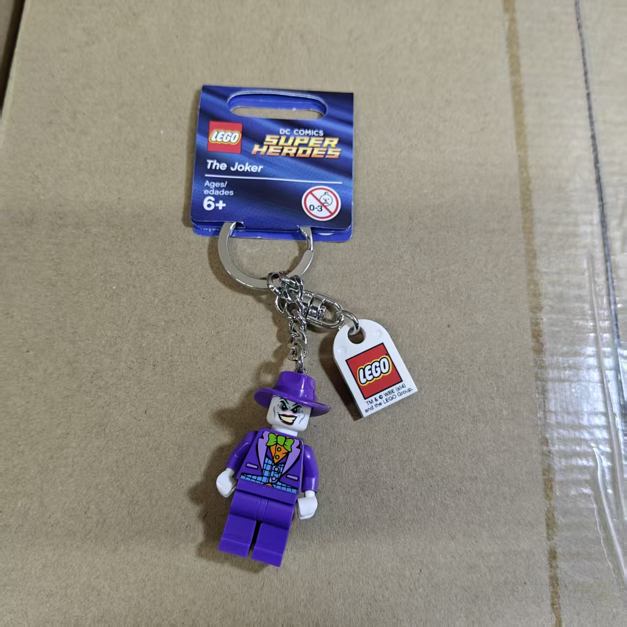 LEGO 乐高 超级英雄DC漫威积木人仔851003 礼帽小丑钥匙链扣挂件