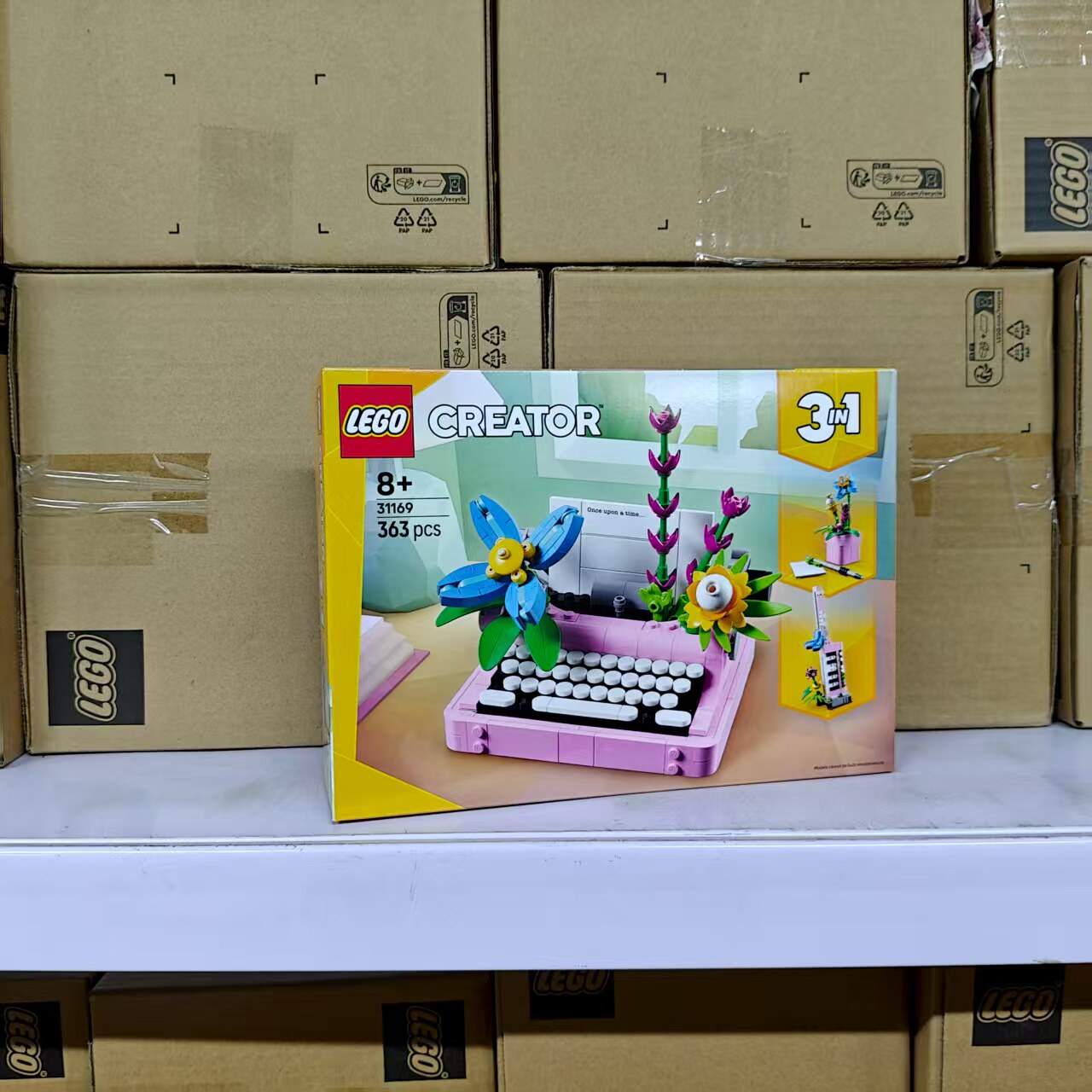 LEGO乐高创意百变三合一31169鲜花打字机键盘吉他积木玩具礼物