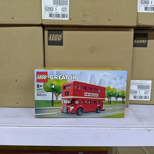 LEGO乐高伦敦双层巴士汽车大巴创意40953拼插积木玩具摆件礼物