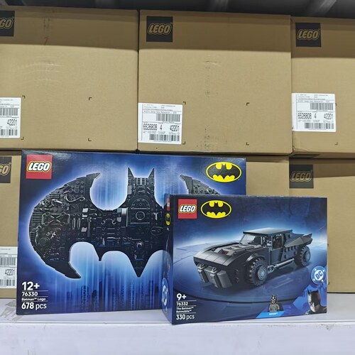 LEGO乐高超级英雄76332蝙蝠侠蝙蝠战车76330蝙蝠标志积木玩具礼物