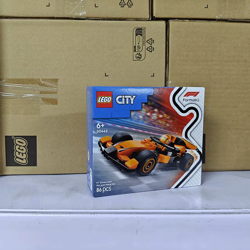 LEGO乐高60442 F1 赛车手与迈凯伦赛车城市组积木玩具礼物摆件