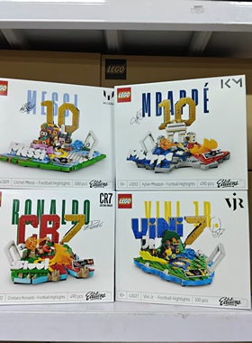 LEGO乐高C罗43012梅西43011姆巴佩43013维尼修斯43027积木世界杯