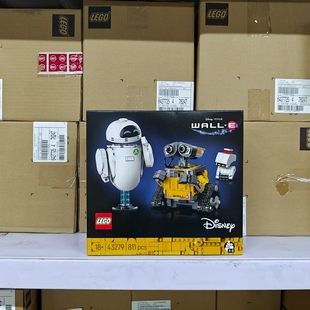LEGO乐高43279瓦力和伊娃机器人总动员儿童拼装玩具积木礼物摆件