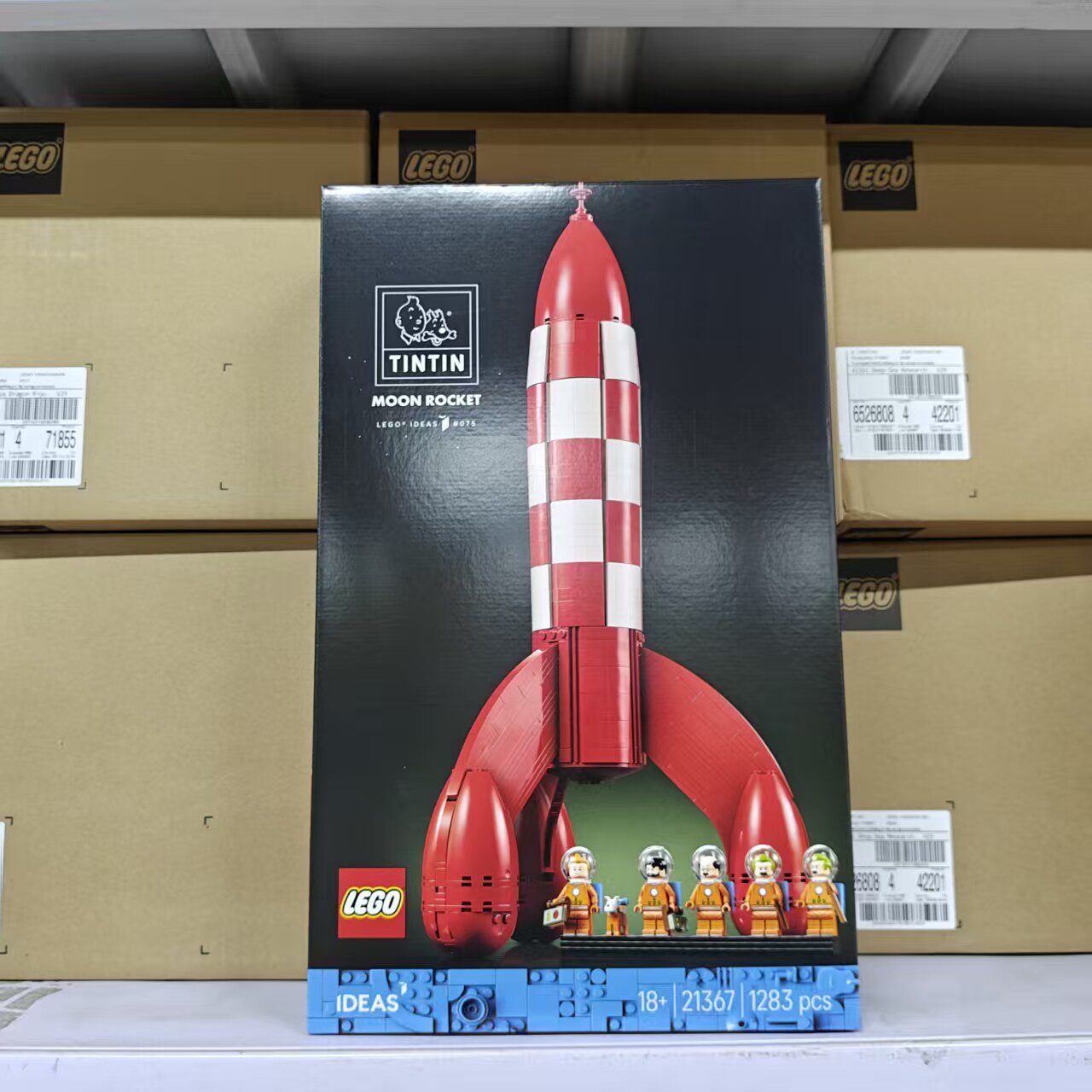 LEGO乐高丁丁历险记月球火箭太空飞船IDEAS创意21367儿童积木玩具