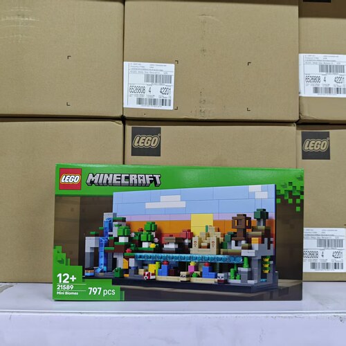 LEGO乐高积木21589我的世界迷你微生物群系游戏场景拼插玩具礼物