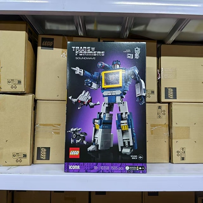 LEGO乐高10358变形金刚声波机器人模型ICONS男女孩拼搭积木礼物