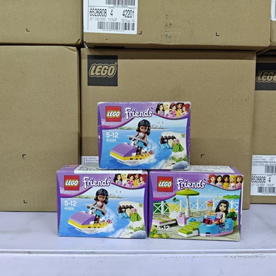 LEGO乐高好朋友41000女孩摩托艇3931艾玛的游泳池拼插积木玩具