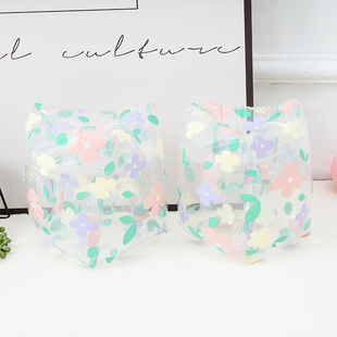 充气浮袖 小花手臂圈透明网红ins儿童成人游泳胳膊水袖 小清新