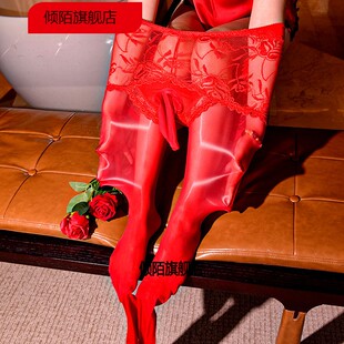 912针油光丝袜内裤一体连裤袜性感透明大码男士油光亮打底袜