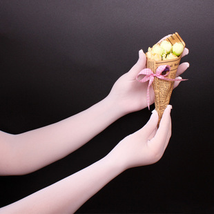 超薄新娘婚纱手套长款防晒透明手套男女无缝防勾丝袜手套五指手套