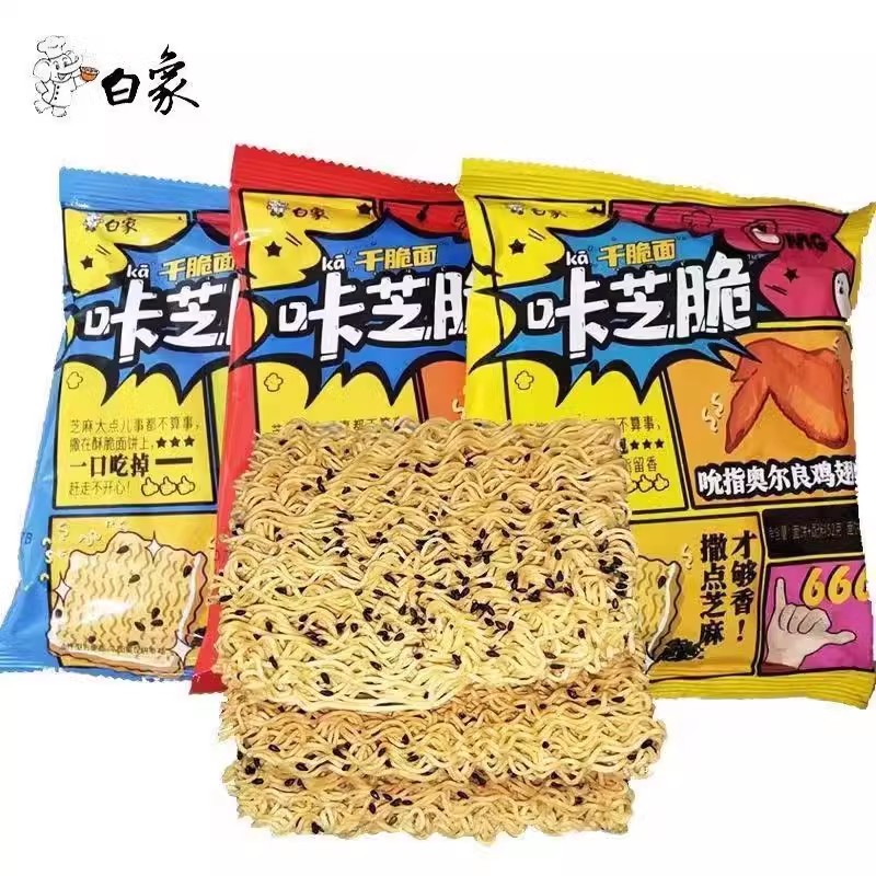 白象新咔芝脆干吃面怀旧零食