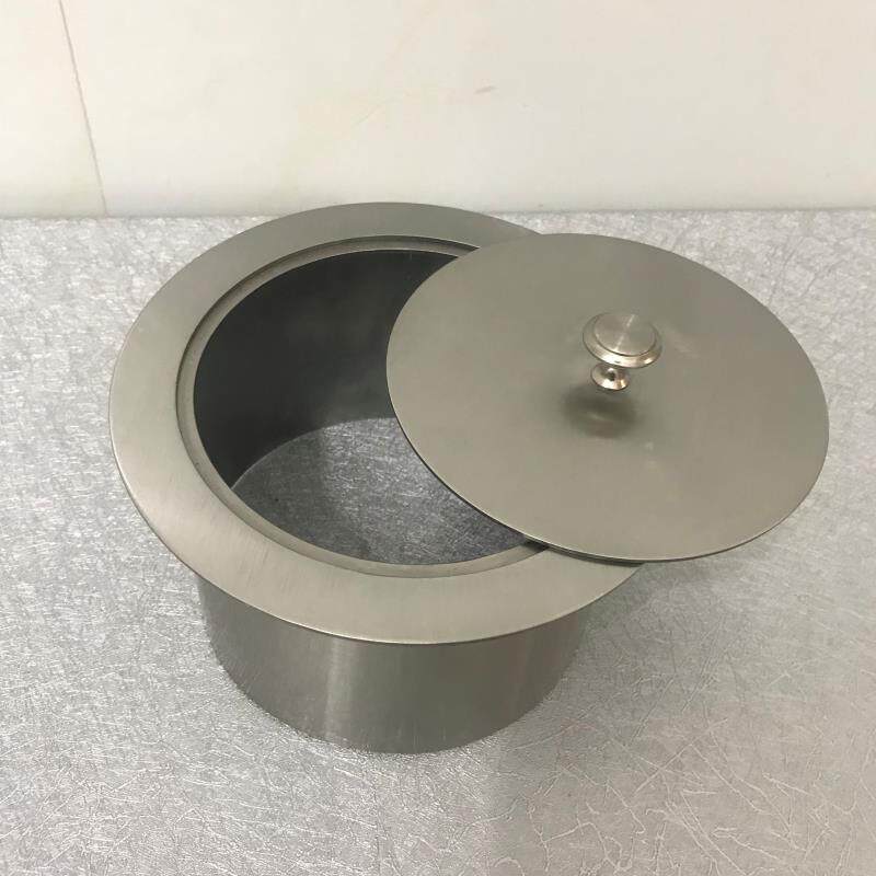 不锈钢台面嵌入式垃圾桶盖子圆形手提盖子隐藏装饰掀盖分离盖定制