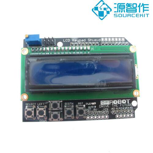 兼容ARDUINO LCD1602 字符液晶 模块 LCD Keypad Shield-源智造