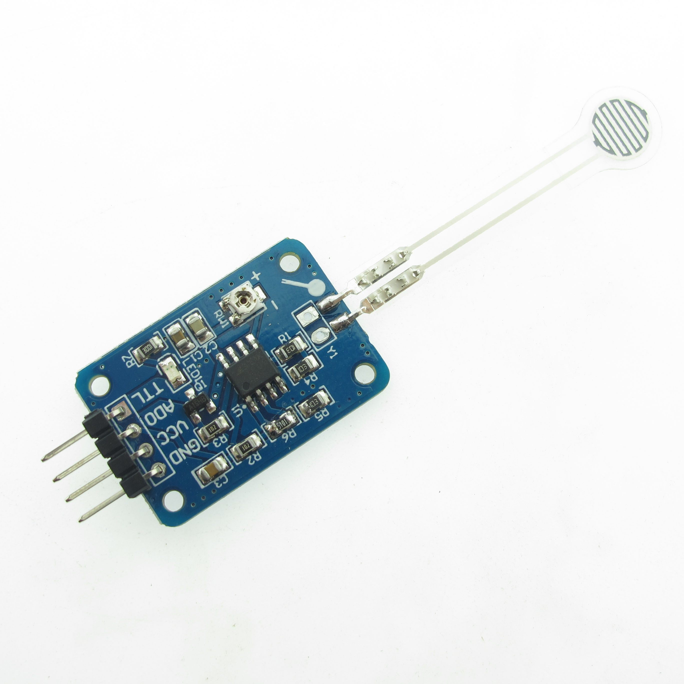 2-5kg10 20kg薄膜压力传感器 电阻电压转换放大模块 柔性压敏检测