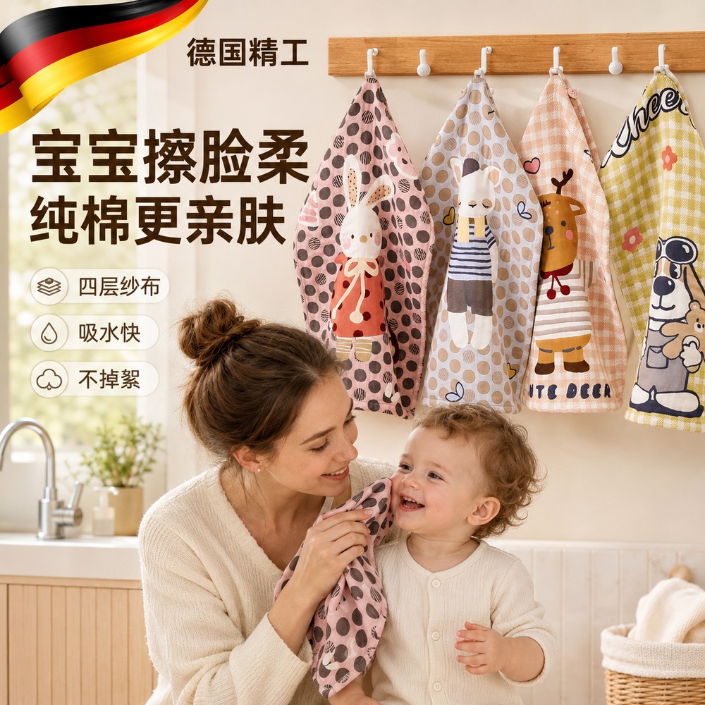 a类纯棉纱布毛巾柔软洗脸