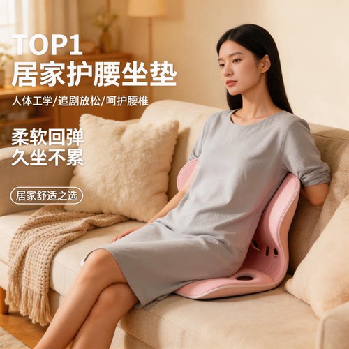 【官方正品】护腰久坐神器靠背人体工学坐垫家用座姿椅办公室汽