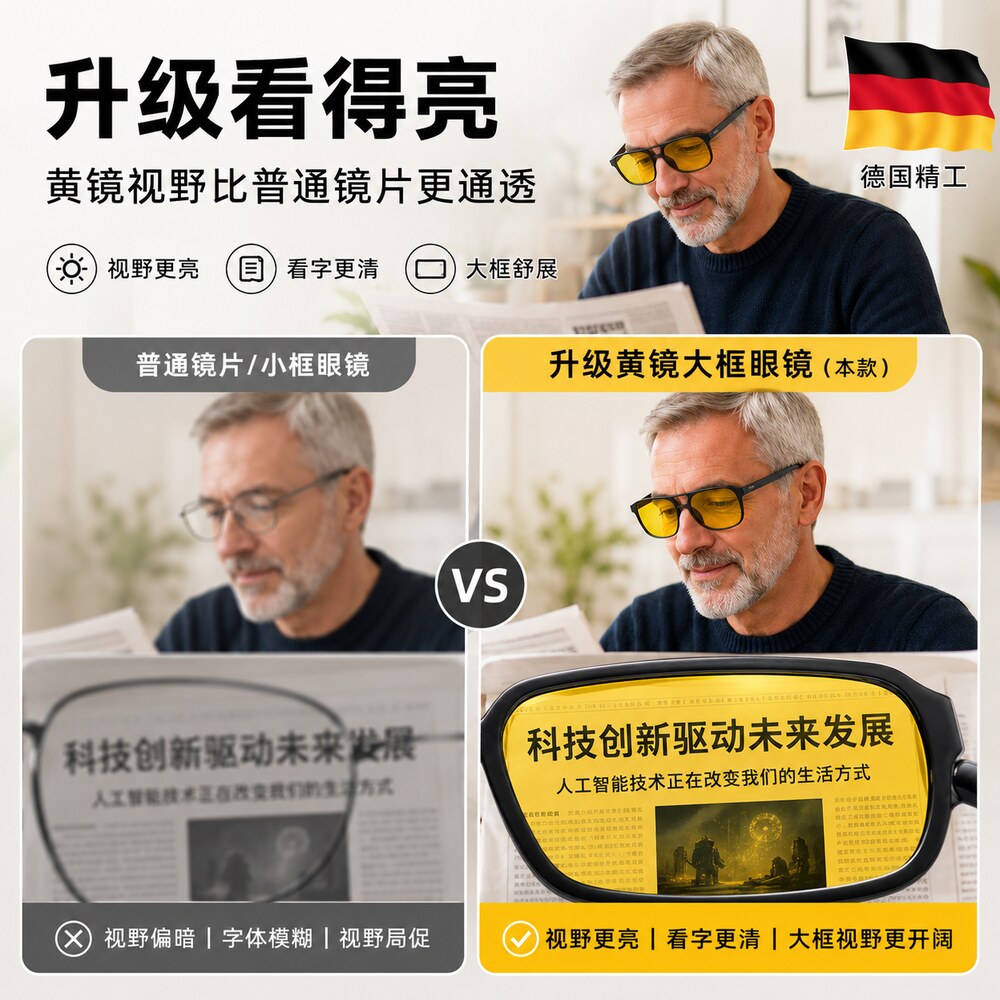 【央ma力荐】高清老花眼镜