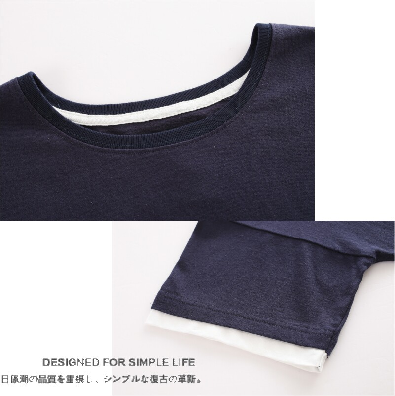 MOJIAO CAN BE WORN OUTSIDE MENS PAJAMAS SHORT-SLEEVED COTTON SUMMER THIN KOREAN VERSION OF LOOSE T-SHIRT TOPS LOUNGEWEAR