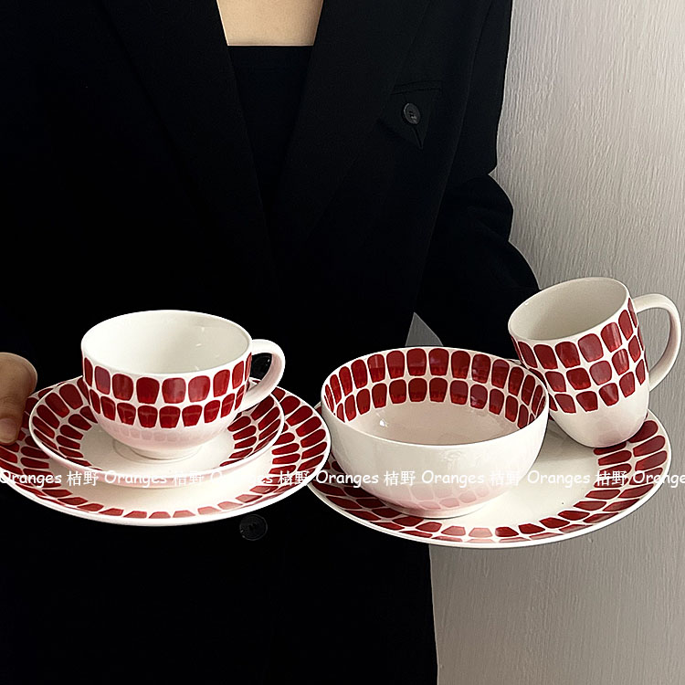 陶瓷餐具家用碗碟西餐盘咖啡杯碟