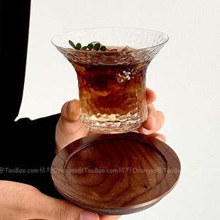 日式锤纹杯Dirty咖啡杯拿铁杯高级感洋酒威士忌酒杯水杯冷饮杯子