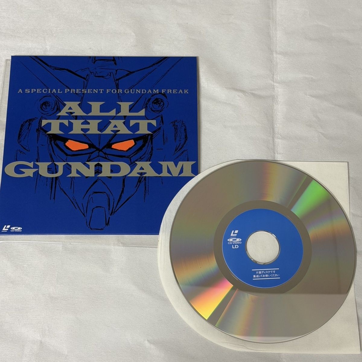 LD大碟机动战士高达0083ALL THAT GUNDAM LD镭射影碟8寸 日版正品