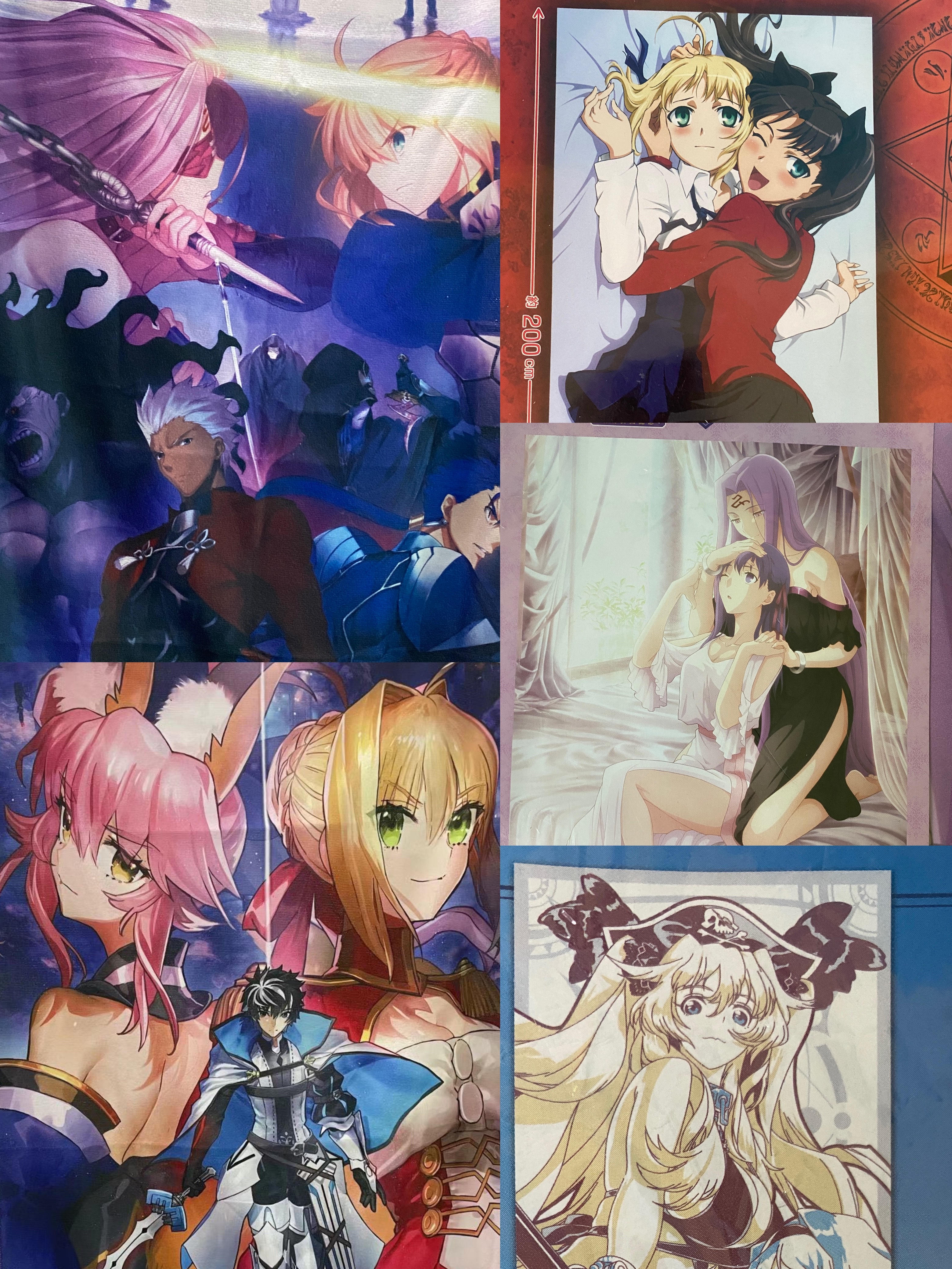 fate stay night saber 间桐樱 远坂凛 毛巾 挂布 周边 一番赏
