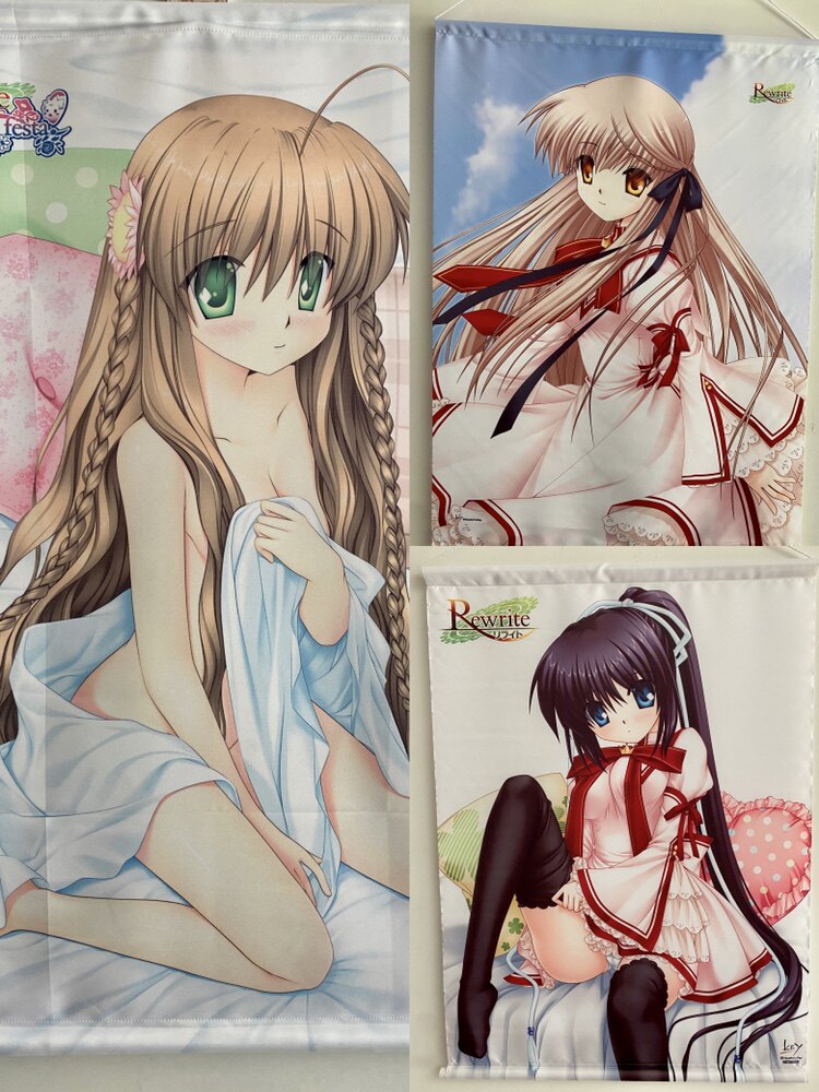 日版 rewrite 神户小鸟 千里朱音 中津静流 挂画海报 动漫周边