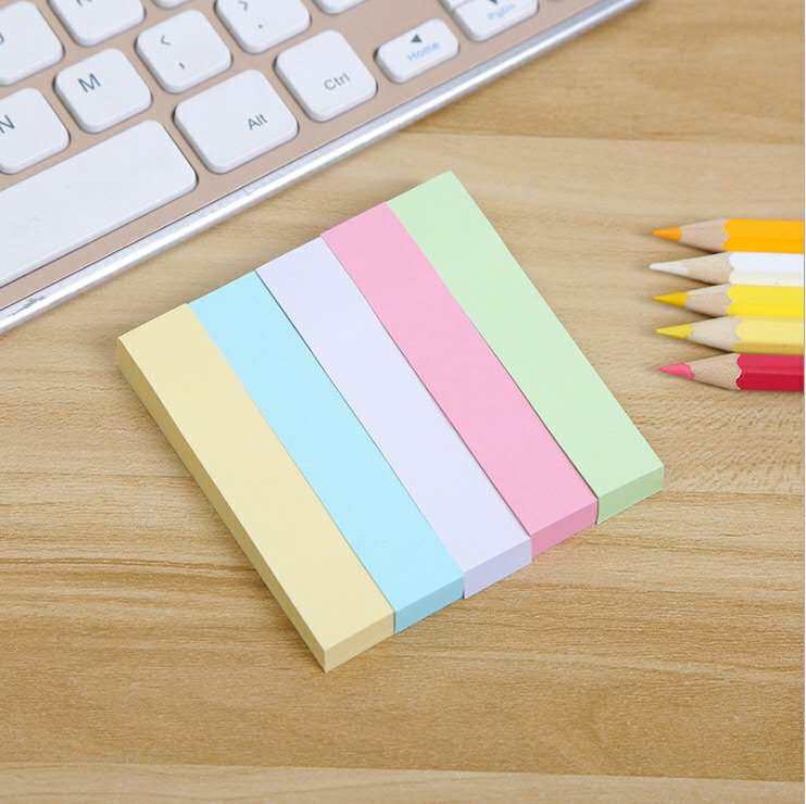 彩条便利贴 创意清新可爱便签条 梧桐创意相册配件