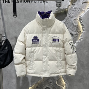男士冬季短款羽绒服户外加厚鸭绒面包服美式休闲百搭宽松情侣外套