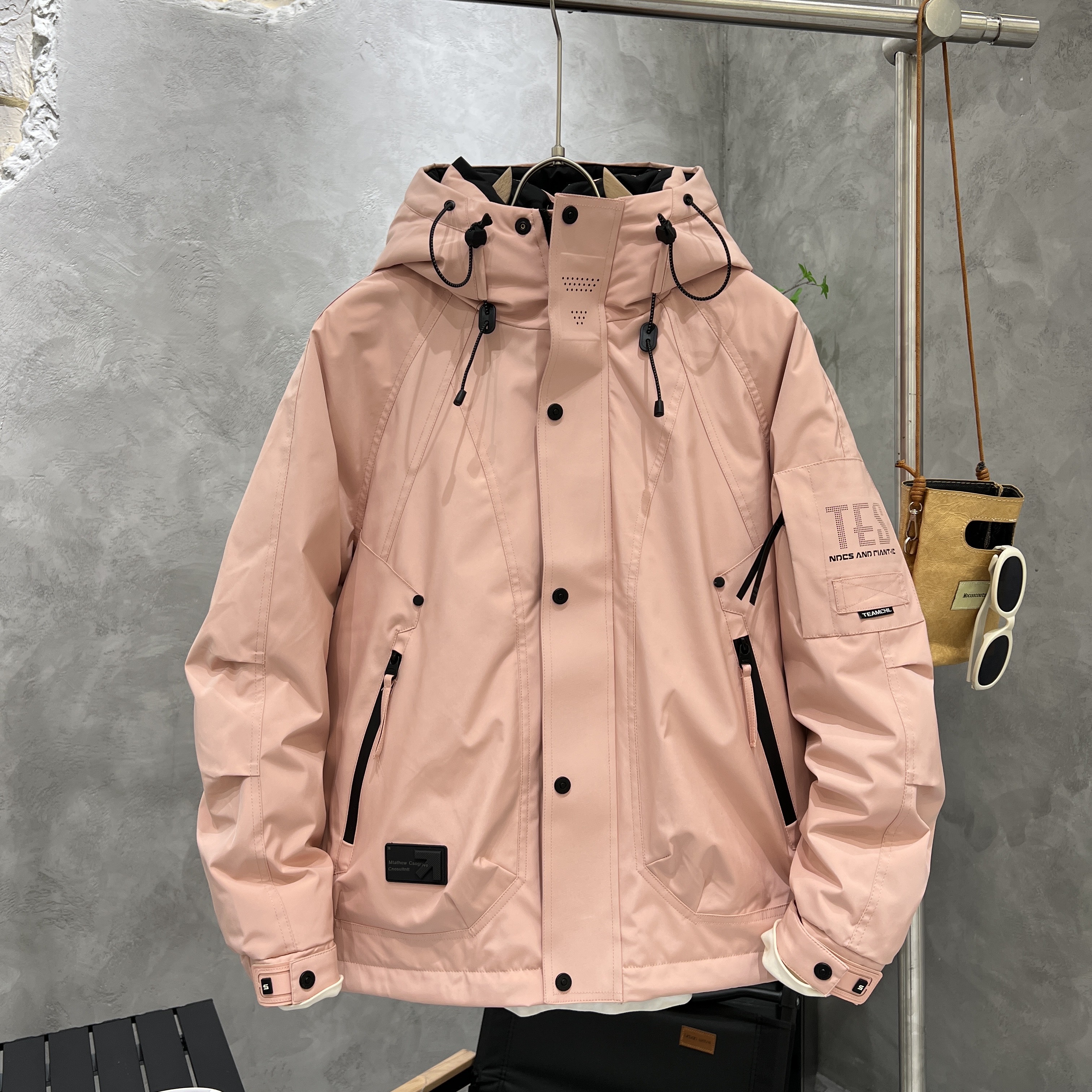 户外三防加厚白鸭绒羽绒服