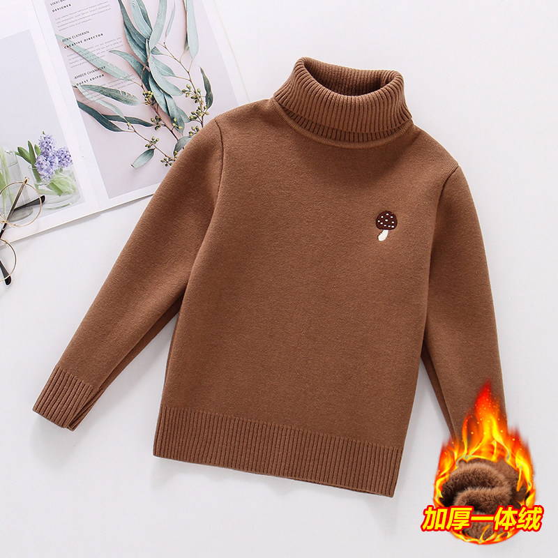 男童秋冬加绒毛衣儿童冬装加厚打底衫高领保暖女孩针织毛线衣百搭,童装/婴儿装/亲子装,毛衣/针织衫,淘宝优惠券,粉丝福利购,淘宝优惠卷