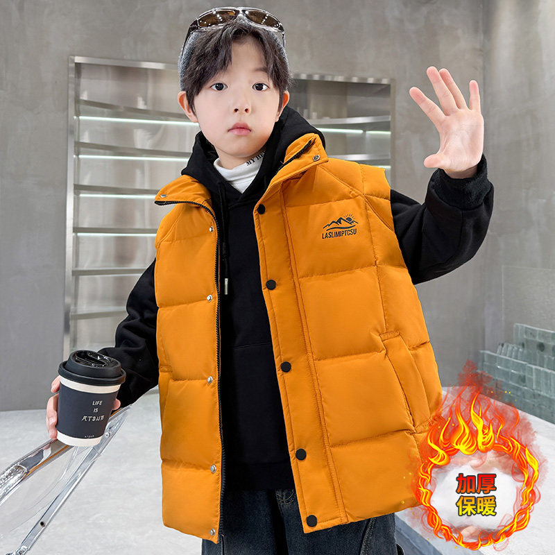 男童秋冬马甲外套洋气儿童夹棉加厚羽绒棉马夹中大童保暖外穿帅酷,童装/婴儿装/亲子装,普通外套,淘宝优惠券,粉丝福利购,淘宝优惠卷