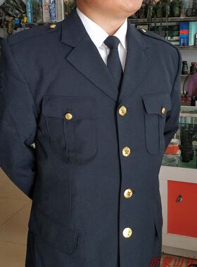 老式87藏青海夏常服　87凡立丁上衣裤子套装　小西装