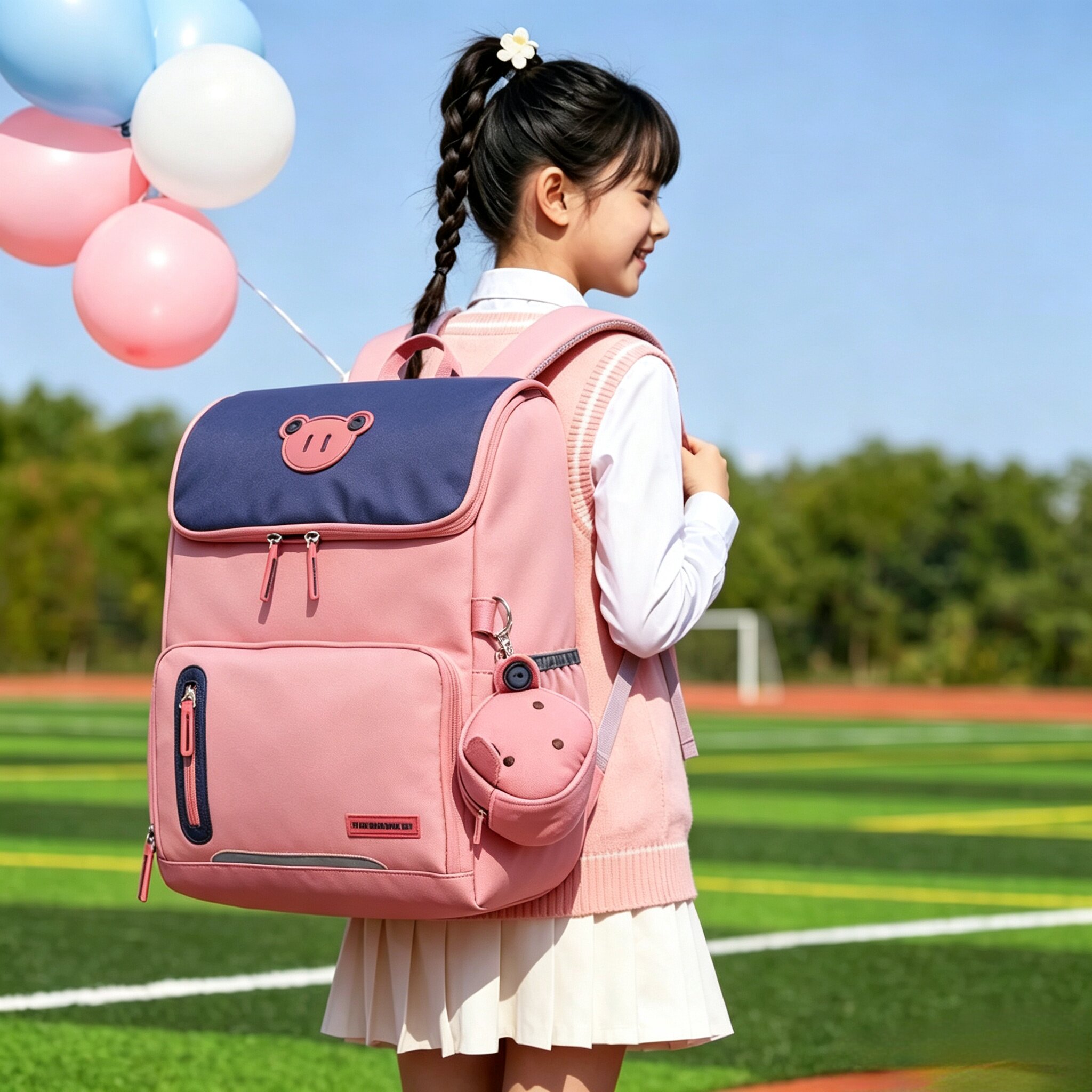 中小学生轻便双肩书包减压减负护脊护腰透气儿童背包休闲大中小号