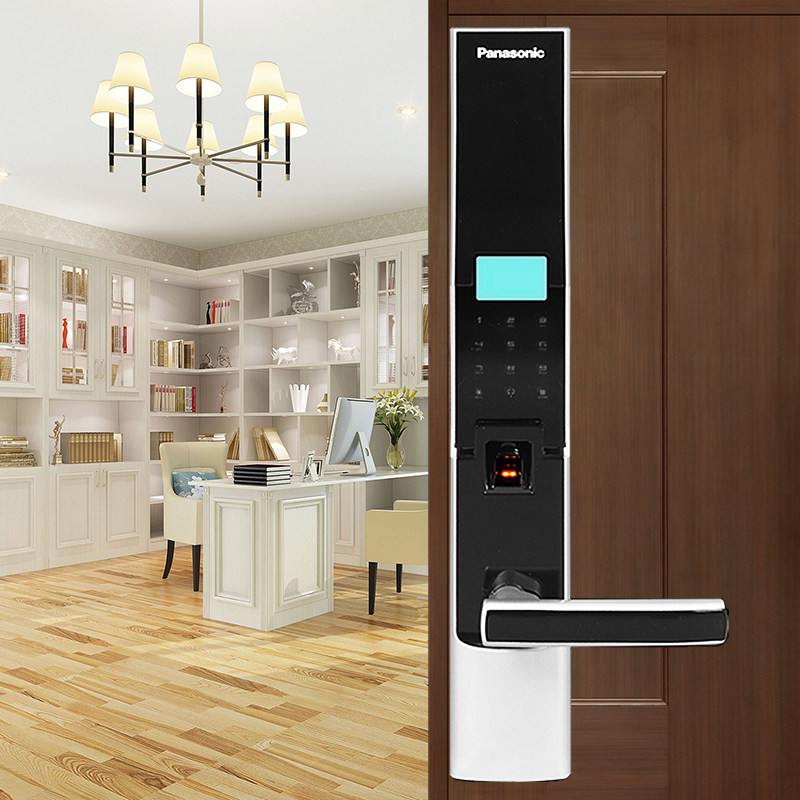 松下panasonic 3111智能指纹密码锁家用防盗电子感应刷卡锁门锁