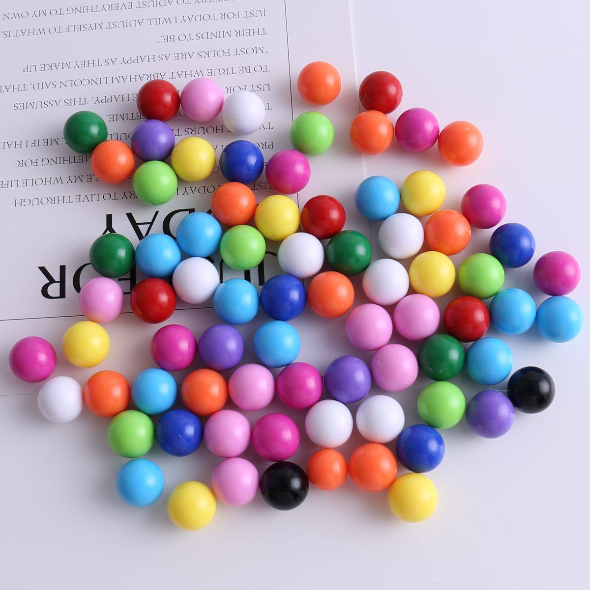 14mm硬珠新款实心糖果彩色