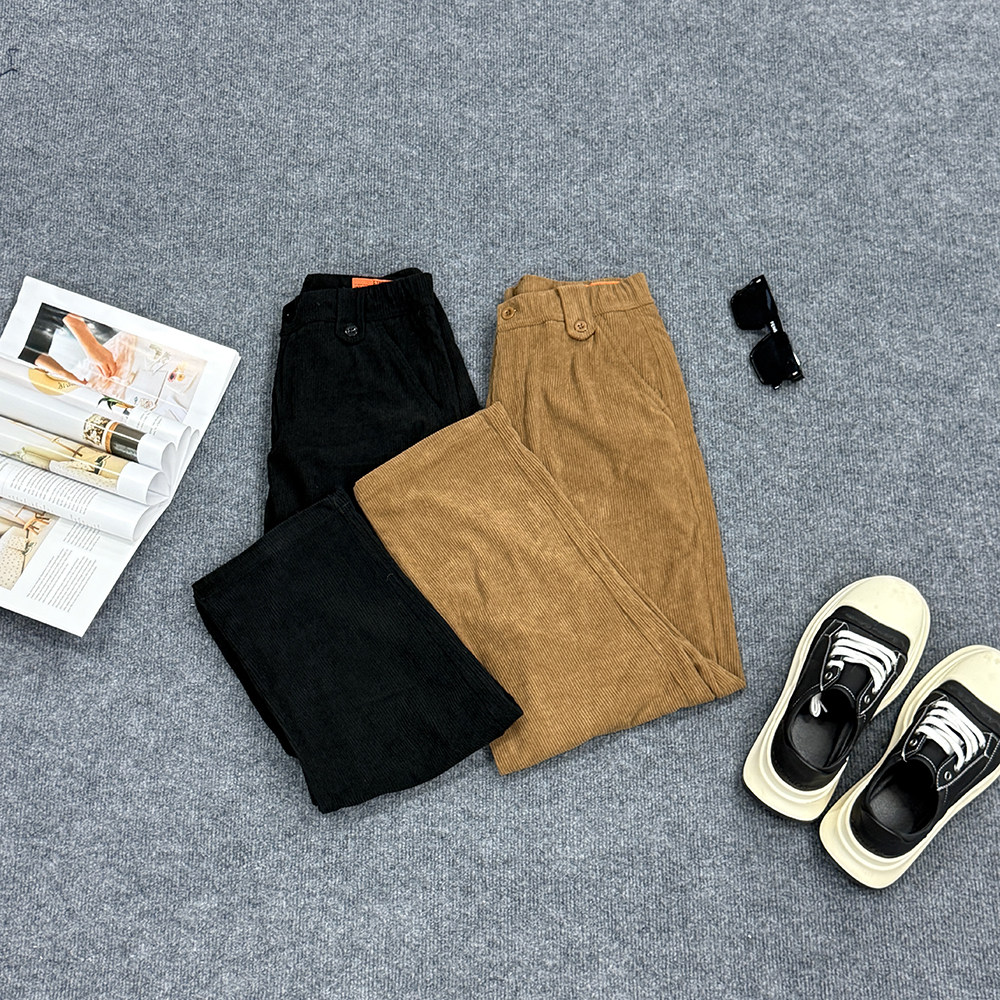 轻熟风复古灯芯绒男裤子秋冬款潮牌宽松休闲西裤垂坠感高级感长裤,男装,休闲裤,淘宝优惠券,粉丝福利购,淘宝优惠卷