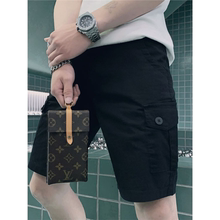 黑色工装短裤男款运动休闲直筒五分裤夏季潮牌痞帅炸街男裤半截裤