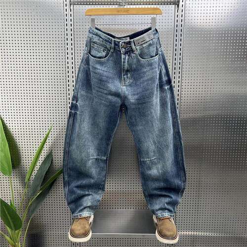美式潮牌水洗牛仔裤男2026秋新