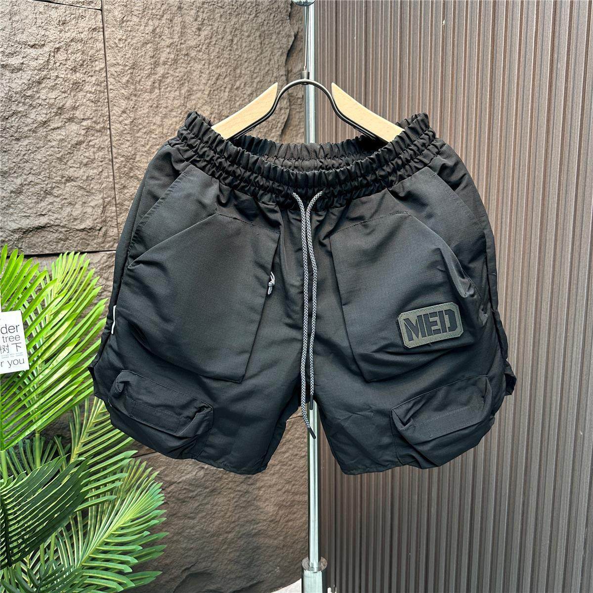 户外多口袋运动工装五分裤男夏季休闲直筒速干裤青年潮流纯色短裤,男装,休闲裤,淘宝优惠券,粉丝福利购,淘宝优惠卷