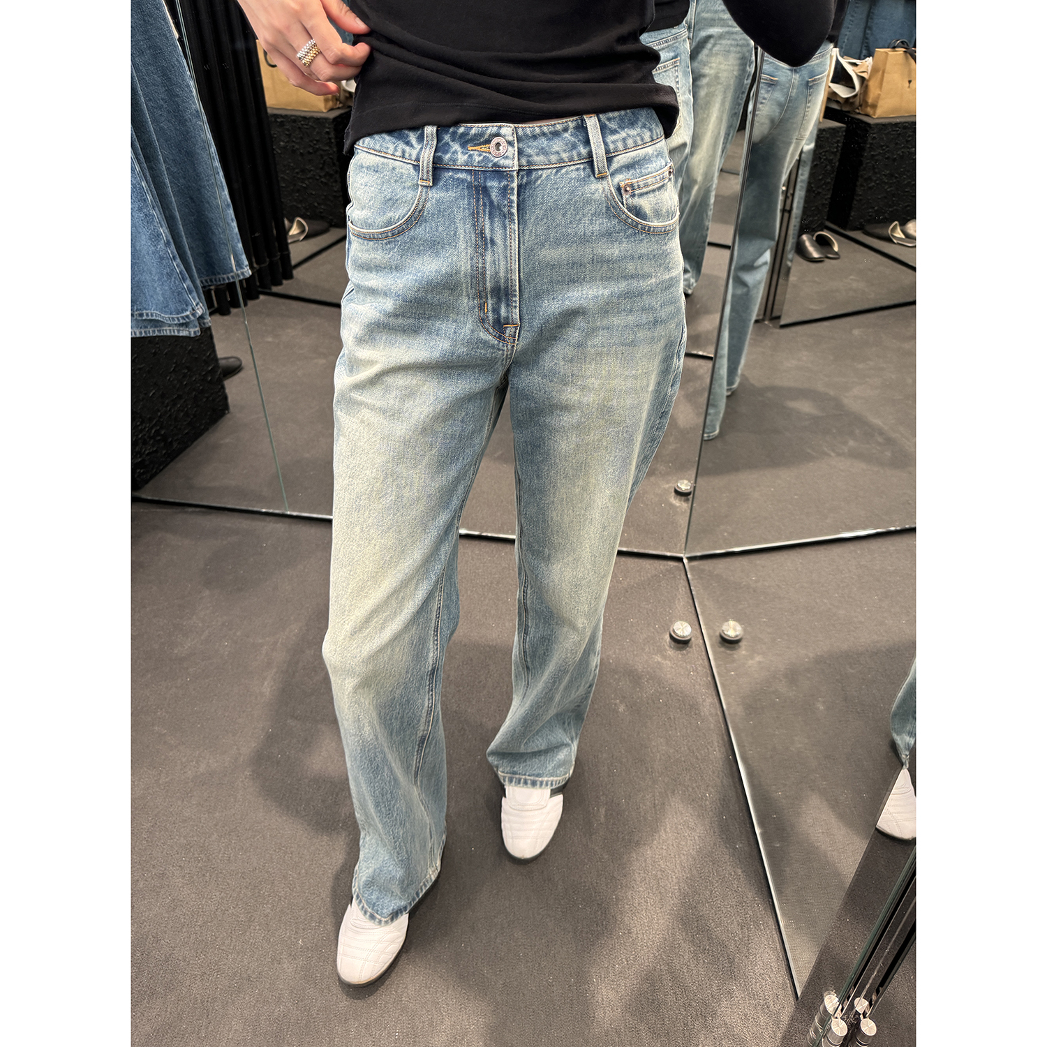 实穿主义宽松显瘦水洗牛仔裤