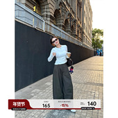 YANGLE_长袖 内搭 打底衫 T恤女2025年秋冬新款 天丝棉白色弹力修身