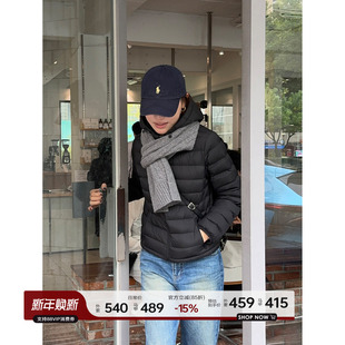 轻薄修身 短款 黑色韩版 新款 连帽排骨白鸭绒外套 羽绒服女2025年冬季