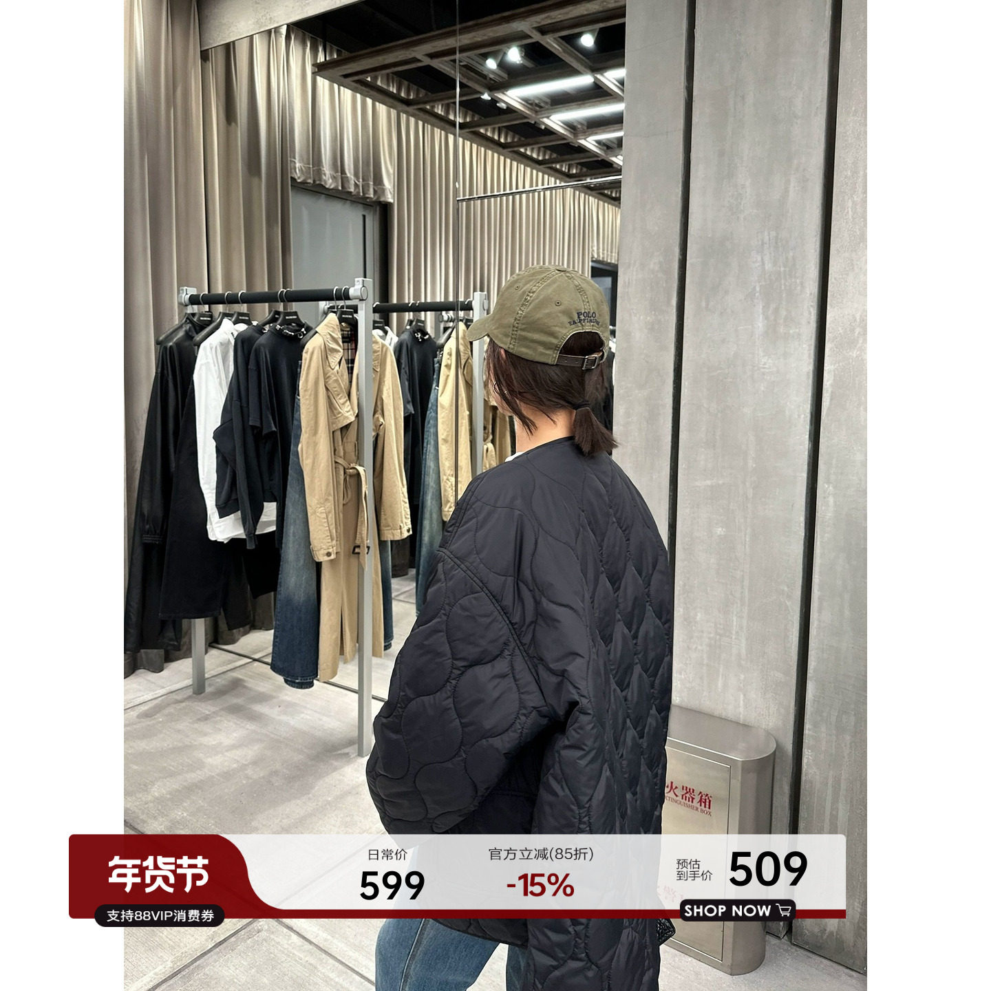 YANGLE_轻薄羽绒服女2025新款秋冬欧货90绒保暖宽松绗缝薄款外套,女装/女士精品,羽绒服,淘宝优惠券,粉丝福利购,淘宝优惠卷