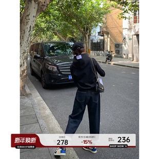 老爹裤 新款 宽松小脚直筒裤 时尚 欧货 牛仔裤 哈伦牛仔裤 女2025年春季