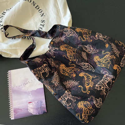 单肩包斜挎包轻薄老虎棉布包女包