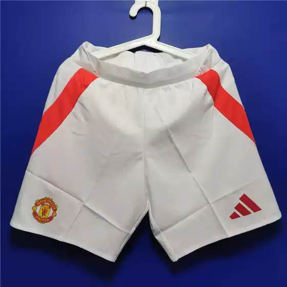 Manchester United 24/25 Home Football Pants Player Version White Iu1399 European Version European Size