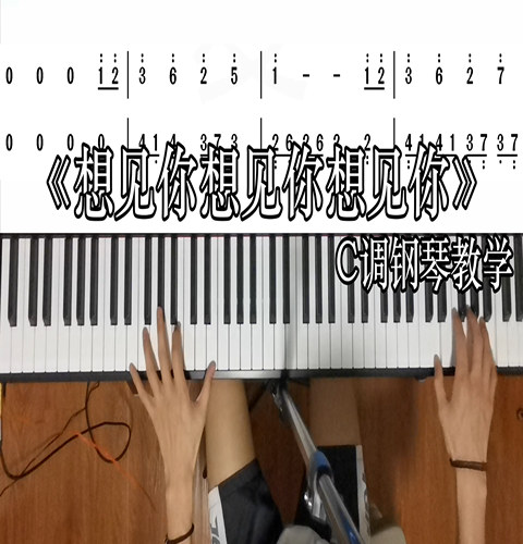 《想见你想见你想见你》八三夭 零基础钢琴教学 全程讲解 包会