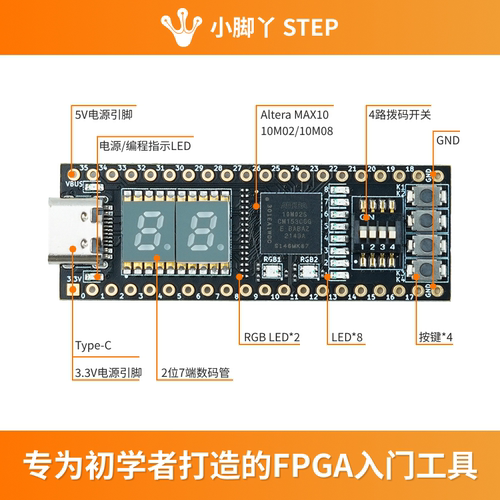 FPGA开发板核心板集成下载器