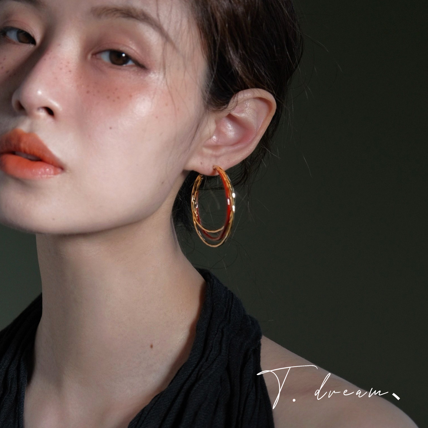 《红酒绯梦》法式三层圈圈耳环女小众设计高级耳饰耳钉2026新款,饰品/流行首饰/时尚饰品新,耳环,淘宝优惠券,粉丝福利购,淘宝优惠卷